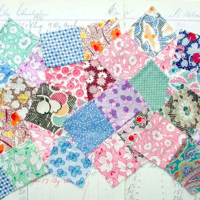 vintage quilt squares